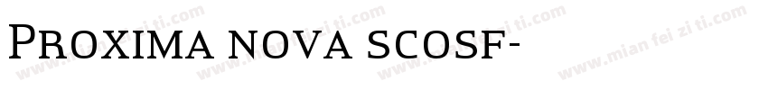 Proxima nova scosf字体转换